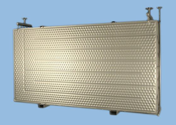 0.3-1.2mm مبادله گرما با بالش خم شده سفارشی