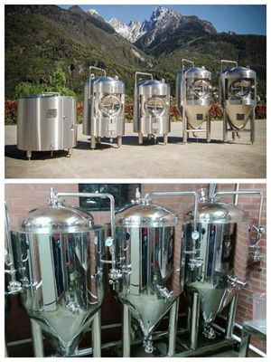 مخزن تخمیر مخروطی فولاد ضد زنگ GMP 5000L